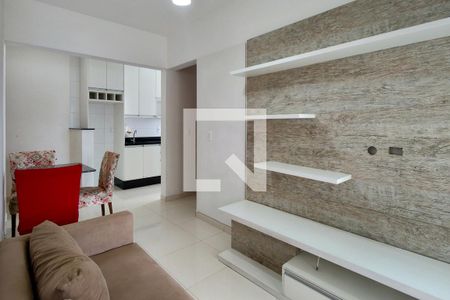 Sala de apartamento para alugar com 1 quarto, 48m² em Guilhermina, Praia Grande