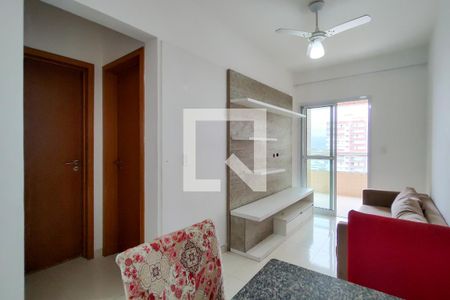 Sala de apartamento para alugar com 1 quarto, 48m² em Guilhermina, Praia Grande