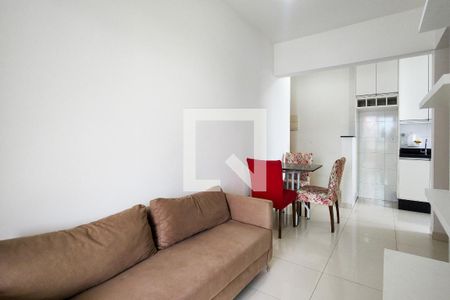 Sala de apartamento para alugar com 1 quarto, 48m² em Guilhermina, Praia Grande