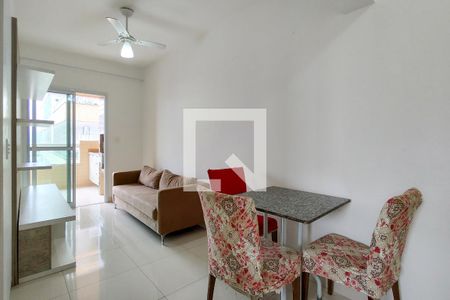 Sala de apartamento para alugar com 1 quarto, 48m² em Guilhermina, Praia Grande