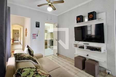 Sala de apartamento para alugar com 2 quartos, 70m² em Vila Tupi, Praia Grande