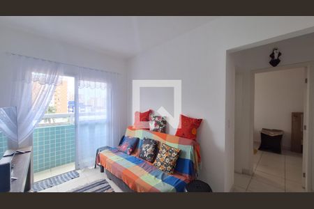 Sala de apartamento para alugar com 1 quarto, 65m² em Aviação, Praia Grande