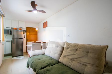 Sala de apartamento à venda com 2 quartos, 48m² em Jardim Santo André, Santo André