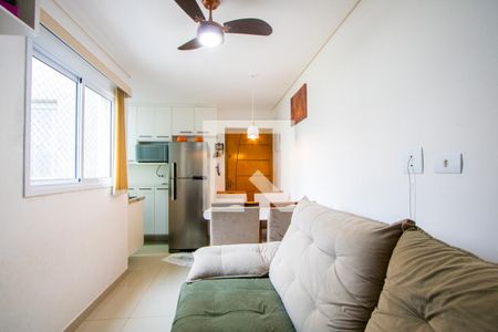 Sala de apartamento à venda com 2 quartos, 48m² em Jardim Santo André, Santo André