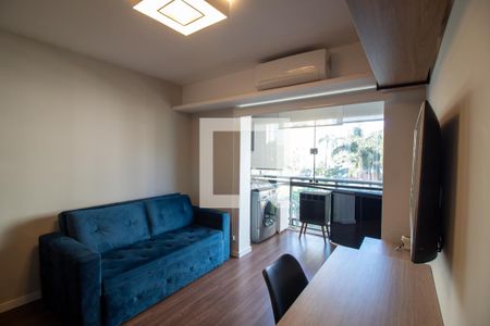 Sala de apartamento para alugar com 1 quarto, 37m² em Cidade Monções, São Paulo