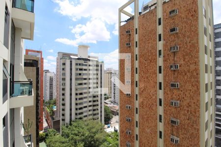 Vista da Varanda de apartamento para alugar com 1 quarto, 42m² em Indianópolis, São Paulo