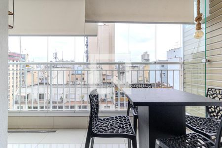 Varanda de apartamento para alugar com 1 quarto, 48m² em Vila Buarque, São Paulo