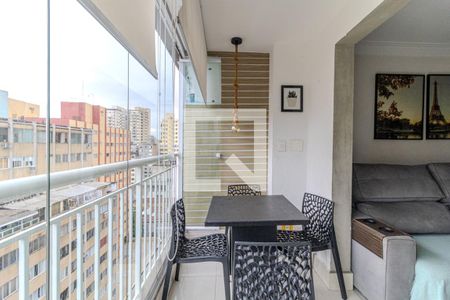 Varanda de apartamento para alugar com 1 quarto, 48m² em Vila Buarque, São Paulo