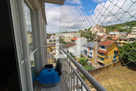 Sacada da Sala de apartamento para alugar com 3 quartos, 72m² em Cristal, Porto Alegre