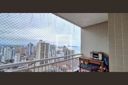 Varanda da Sala de apartamento para alugar com 2 quartos, 72m² em Vila Assuncao, Praia Grande