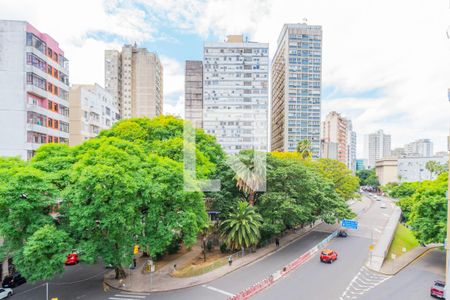 Vista da Sacada do Quarto de kitnet/studio para alugar com 1 quarto, 39m² em Centro Histórico, Porto Alegre