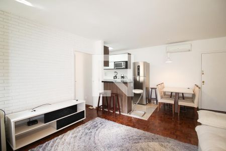 Sala de apartamento para alugar com 1 quarto, 55m² em Vila Olímpia, São Paulo