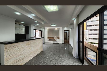 Sala de apartamento para alugar com 4 quartos, 136m² em Pompéia, Santos