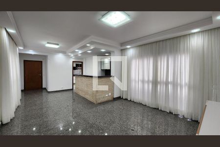 Sala de apartamento para alugar com 4 quartos, 136m² em Pompéia, Santos