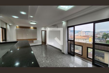 Sala de apartamento para alugar com 4 quartos, 136m² em Pompéia, Santos