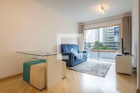 Sala/Cozinha de apartamento para alugar com 1 quarto, 69m² em Jardim Paulista, São Paulo