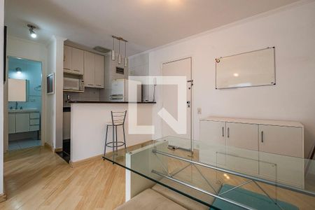 Sala/Cozinha de apartamento para alugar com 1 quarto, 69m² em Jardim Paulista, São Paulo