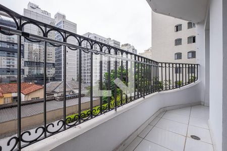 Sala/Cozinha - Varanda de apartamento para alugar com 1 quarto, 69m² em Jardim Paulista, São Paulo