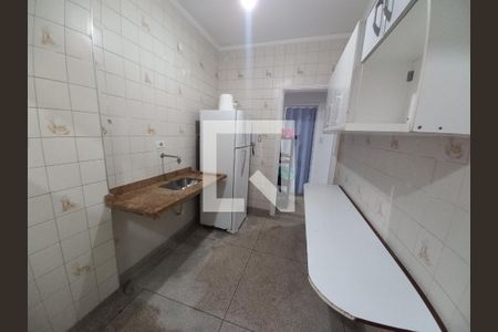 Cozinha de apartamento para alugar com 1 quarto, 69m² em Centro, São Vicente