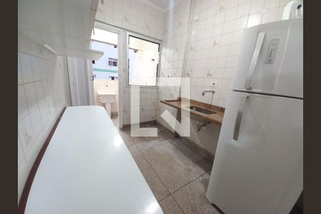 Cozinha de apartamento para alugar com 1 quarto, 69m² em Centro, São Vicente