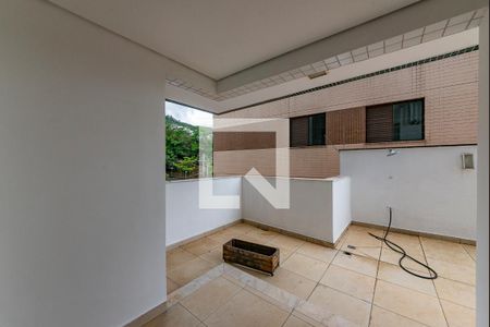 Varanda da Sala - Área externa de apartamento à venda com 4 quartos, 117m² em Buritis, Belo Horizonte