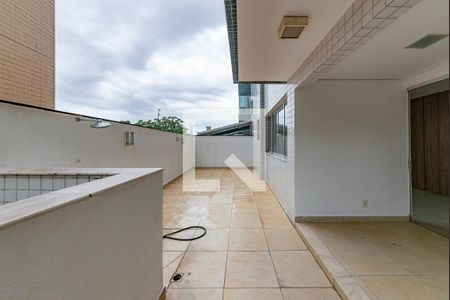 Varanda da Sala - Área externa de apartamento à venda com 4 quartos, 117m² em Buritis, Belo Horizonte