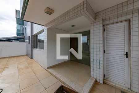 Varanda da Sala - Área externa de apartamento à venda com 4 quartos, 117m² em Buritis, Belo Horizonte