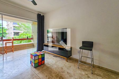 Sala de apartamento para alugar com 2 quartos, 80m² em Balneario Cidade Atlantica, Guarujá