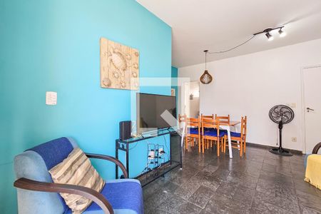 Sala de apartamento para alugar com 2 quartos, 80m² em Balneario Cidade Atlantica, Guarujá