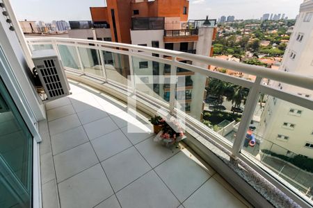 Varanda da Sala de apartamento para alugar com 3 quartos, 199m² em Vila Sonia, São Paulo