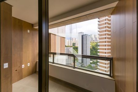 Sala - Varanda de apartamento à venda com 3 quartos, 142m² em Vila das Flores, Nova Lima