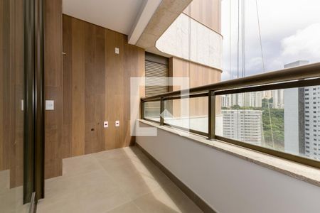 Sala - Varanda de apartamento à venda com 3 quartos, 142m² em Vila das Flores, Nova Lima