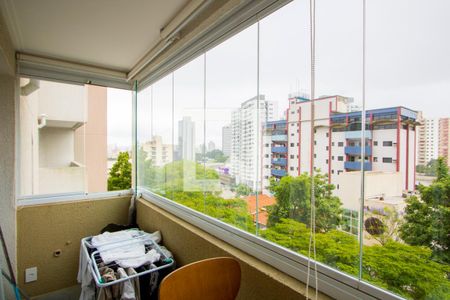 Varanda da sala de apartamento à venda com 2 quartos, 64m² em Jardim Bela Vista, Santo André