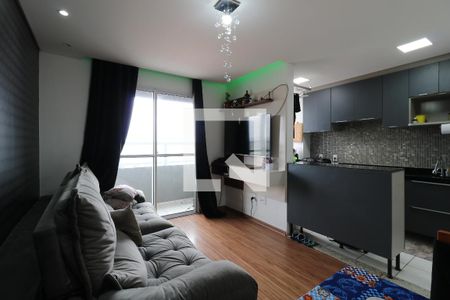 Sala de apartamento à venda com 2 quartos, 55m² em Jardim Monte Libano, Santo André