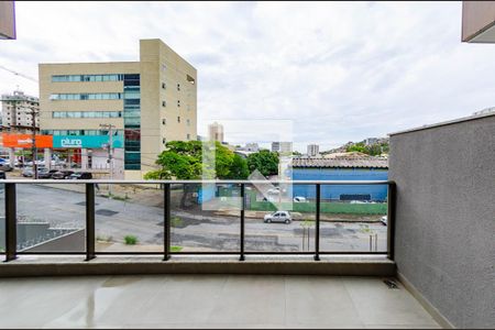 Varanda de apartamento à venda com 1 quarto, 62m² em Estoril, Belo Horizonte