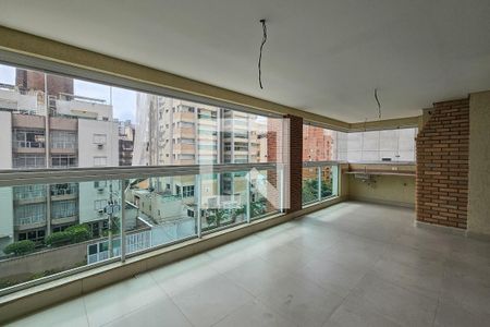 Varanda  de apartamento para alugar com 3 quartos, 118m² em Balneario Guarujá, Guarujá