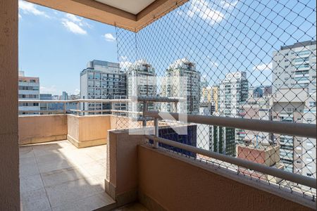 Varanda da Sala de apartamento à venda com 1 quarto, 54m² em Consolação, São Paulo