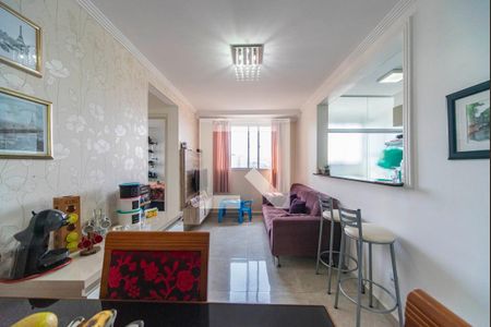 Sala de apartamento à venda com 2 quartos, 47m² em Vila Homero Thon, Santo André