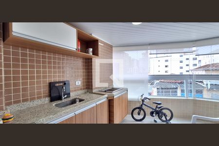 Varanda Gourmet de apartamento para alugar com 2 quartos, 72m² em Cidade Ocian, Praia Grande