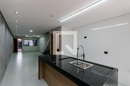 Sala e Cozinha de casa à venda com 3 quartos, 152m² em Parque das Nações, Santo André