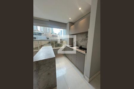 Varanda gourmet  de apartamento para alugar com 3 quartos, 113m² em Vila da Serra, Nova Lima