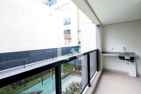 Varanda e Área de Serviço de apartamento à venda com 2 quartos, 61m² em Jardim, São Caetano do Sul