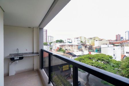 Varanda e Área de Serviço de apartamento à venda com 2 quartos, 57m² em Jardim, São Caetano do Sul