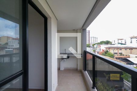 Varanda e Área de Serviço de apartamento à venda com 2 quartos, 57m² em Jardim, São Caetano do Sul