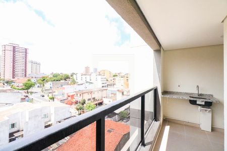 Varanda e Área de Serviço de apartamento à venda com 2 quartos, 61m² em Jardim, São Caetano do Sul