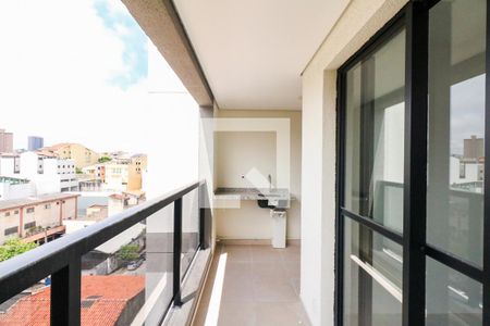 Varanda e Área de Serviço de apartamento à venda com 2 quartos, 61m² em Jardim, São Caetano do Sul