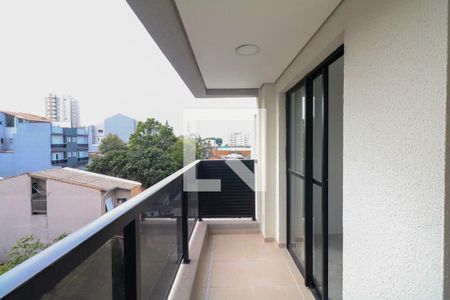 Varanda e Área de Serviço de apartamento à venda com 2 quartos, 57m² em Jardim, São Caetano do Sul