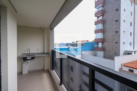 Varanda e Área de Serviço de apartamento à venda com 2 quartos, 57m² em Jardim, São Caetano do Sul