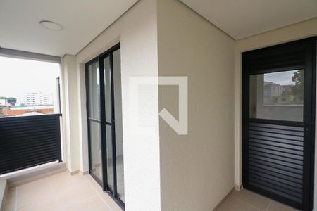 Varanda e Área de Serviço de apartamento à venda com 2 quartos, 57m² em Jardim, São Caetano do Sul