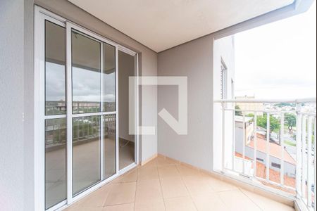 Varanda da Sala de apartamento à venda com 3 quartos, 61m² em Vila Curuçá, Santo André